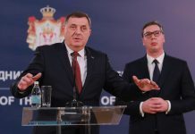 Dodik podržao nastojanja Vučića da pomogne srpski narod u Crnoj Gori