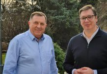 Neformalan susret Vučića i Dodika