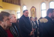 Dodik na liturgiji u Mrčevcima kod Laktaša