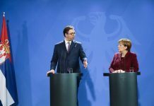 Vučić i Merkelova o izazovima u suzbijanju virusa korona i o Kosmetu