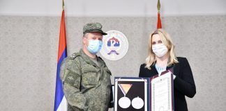 Cvijanovićeva odlikovala pripadnike ruskih oružanih snaga