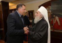 Dodik: Smrću patrijarha Irineja izgubili smo istinskog pastira