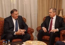 Dodik, Cvijanović i Višković sa Lavrovom u Beogradu
