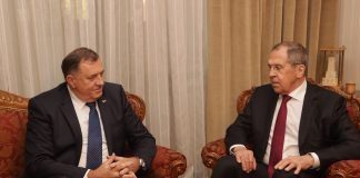 Dodik, Cvijanović i Višković sa Lavrovom u Beogradu