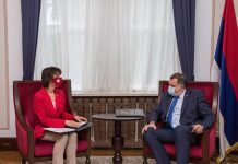 Dodik zahvalio Sakserovoj na saradnji i bezuslovnoj pomoći
