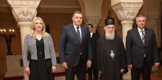 Dodik, Cvijanović i Višković razgovarali sa patrijarhom Irinejem