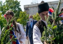 Dodik: Počašćen sam što sam kum, Bijeljina je grad sa najviše perspektive