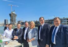 Zvaničnici Srbije i Republike Srpske obišli „Beograd na vodi“