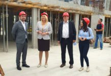 Cvijanovićeva posjetila lokaciju izgradnje sportske dvorane u Doboju