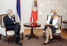 Cvijanovićeva zahvalila Rusonu na saradnji i razumijevanju