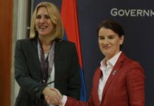 Cvijanović čestitala Brnabić izbor za predsjednicu Vlade