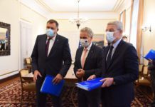Satler uručio Dodiku i Džaferoviću Izvještaj o napretku