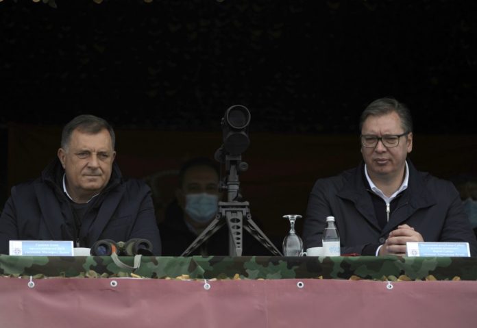 Vojna vjezba Sadejstvo Dodik i Vucic