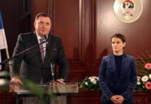 Dodik čestitao Brnabić izbor za premijerku Srbije