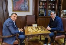 Dodik se sastao sa Vučićem, razgovarali o izgradnji aerodroma u Trebinju