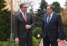Dodik i Vučić: Srbija zahtijeva da se prekinu prijetnje nestankom Republike Srpske
