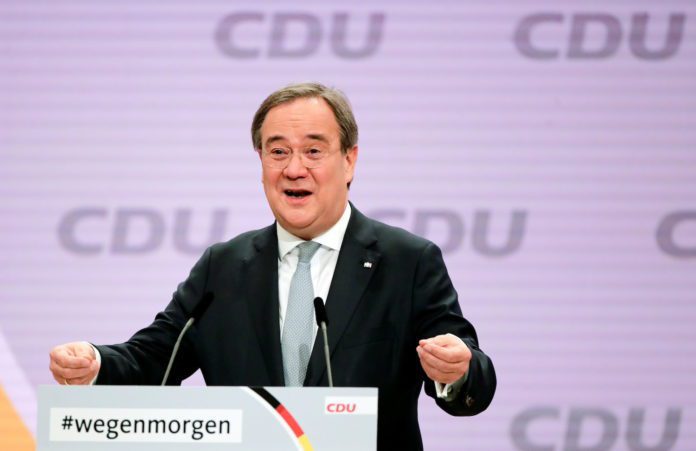 CDU party elects its new leader, in Berlin