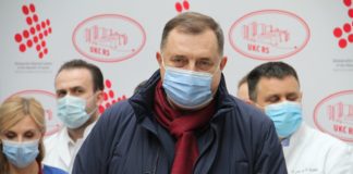 Dodik: Ovo je mojih najtežih 25 dana, velika zahvalnost zdravstvenim radnicima