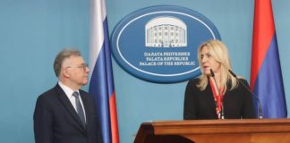 Cvijanović sa Kalabuhovom: Unapređenje saradnje sa Rusijom jedan od prioriteta