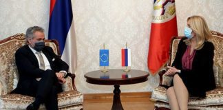 Cvijanović sa Satlerom: Republika Srpska posvećena evropskom putu