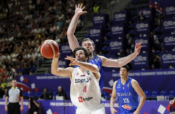 Reprezentacija kosarka Srbija - Italija finale FIBA Olimpijski Kvalifikacioni Turnir Beograd, Srbija in Belgrade Serbia, 4.7.2021.