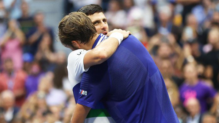 Djokovic US Open Medvedev