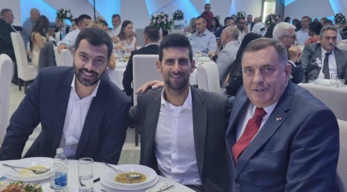 Igor i Milorad Dodik sa Djokovicem