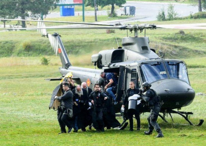 Joanikije Porfirije helikopter Cetinje