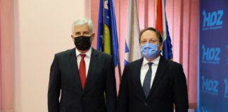 Čović sa Varheljijem: Obezbijediti potpunu ravnopravnost konstitutivnih naroda