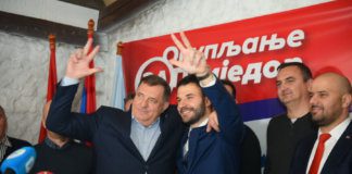 Slavlje u izbornom štabu SNSD-a: Slobodan Javor je novi gradonačelnik Prijedora
