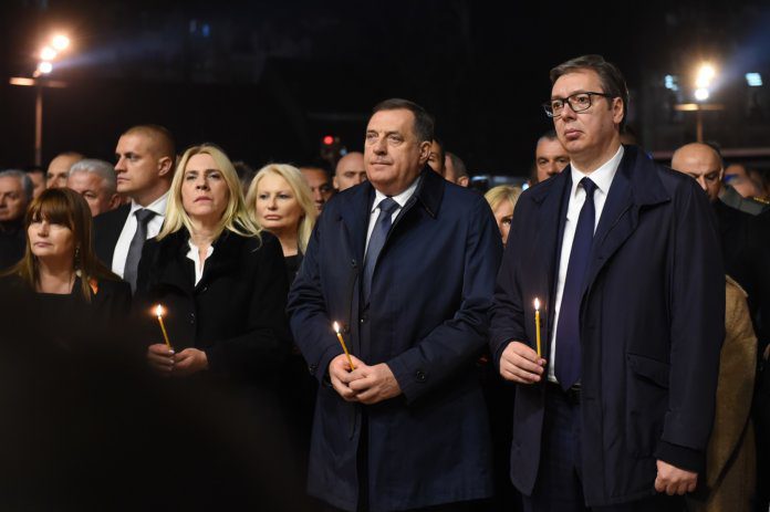 ZELJKA CVIJANOVIC, MILORAD DODIK, ALEKSANDAR VUCIC