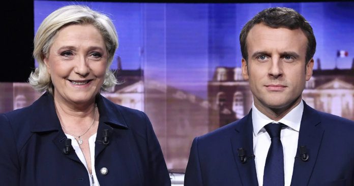 Le Pen Makron