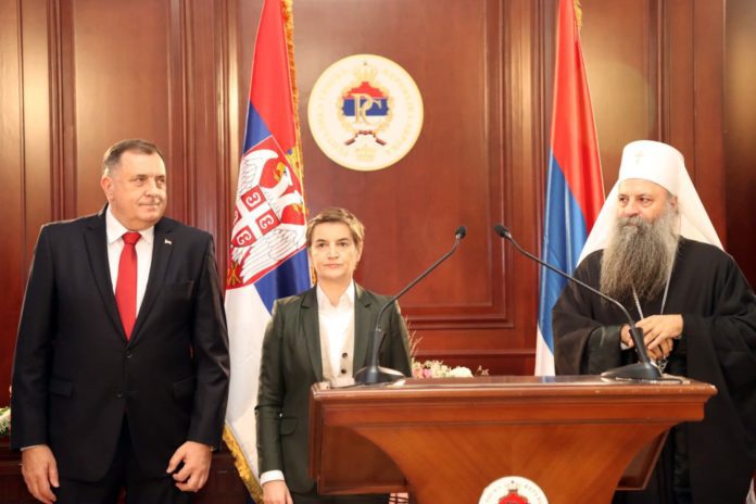 Dodik Brnabic patrijarh Porfirije 1