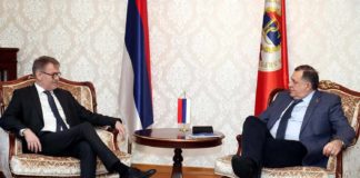 Dodik sa Rejnertsenom: Srpska za očuvanje mira, uz poštovanje Dejtonskog sporazuma