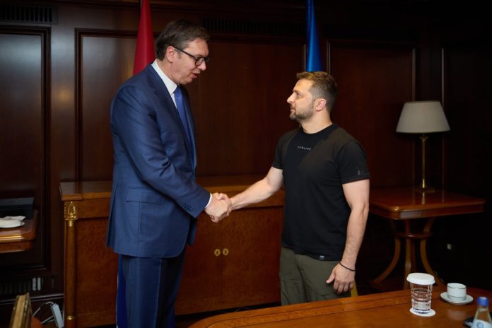 Vucic i Zelenski u Atini
