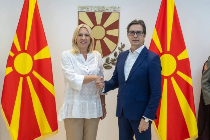 Željka Cvijanović i Stevo Pendarovski