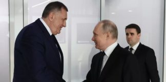 Putin zahvalio Dodiku na održavanju odnosa Republike Srpske i Rusije