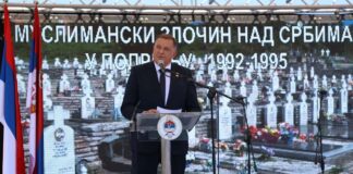 Dodik: Nećemo dozvoliti da nestane sjećanje na srpske žrtve