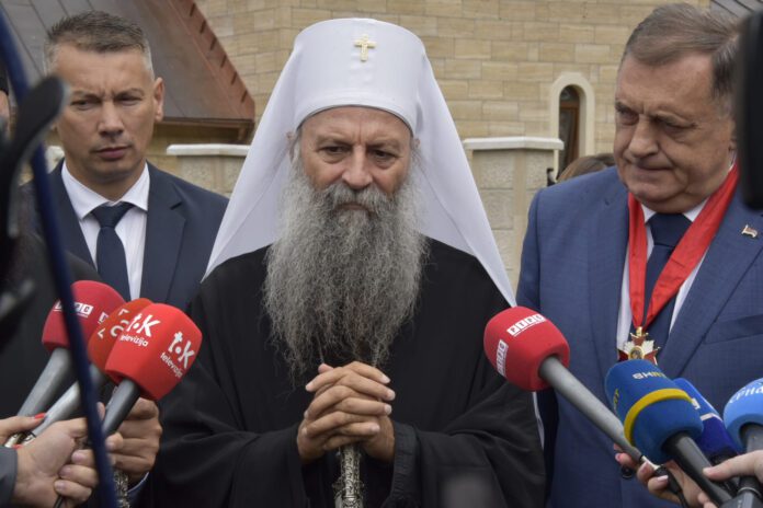 Patrijarh Porhirije u Manastiru Rmanj u Martin Brodu