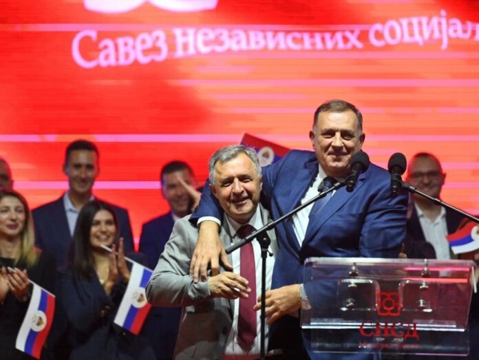 Kampanja lokalni izbori SNSD Bijeljina miting Lazic Dodik