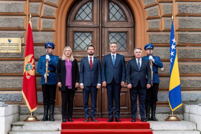 Milatovic sa članovima Predsjedništva BiH 2