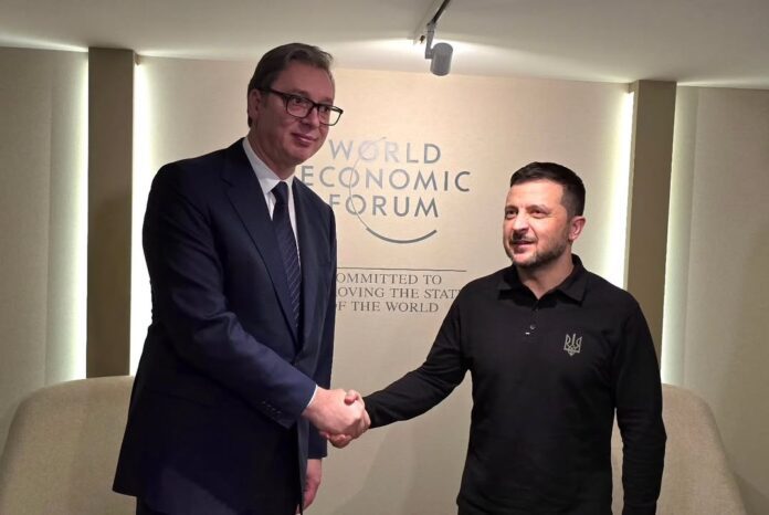 Vucic Zelenski Davos 1