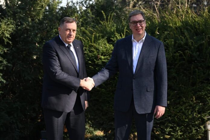 Dodik i Vucic u Beogradu F1