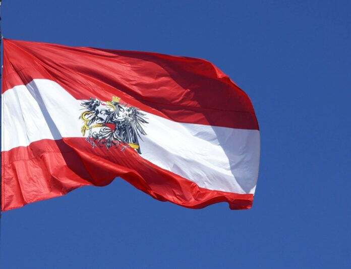 Austrija zastava