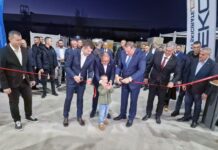Dodik i Karan na otvaranju novog proizvodnog pogona preduzeća „Ekoboks“ u Potočarima