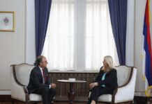 Cvijanovićeva sa Sorekom razgovarala o aktuelnoj političkoj situaciji u Srpskoj i BiH