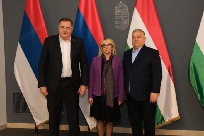 Trišić Babić i Dodik sa premijerom Orbanom 1