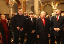 Blagojević: Hvala predsjedniku Dodiku za gostoprimstvo i zajedničko prisustvo večernjem bogosluženju