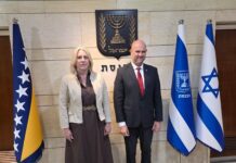 Cvijanovićeva sa predsjednikom Kneseta o aktuelnoj situaciji u Izraelu i BiH