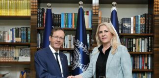 Cvijanovićeva sa Hercogom: Potvrđena opredijeljenost da se nastave razvijati odnosi Srpske i Izraela